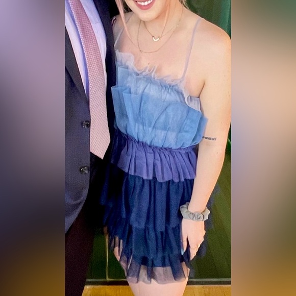 STORIA Color Block Tulle Dress - Picture 2 of 5